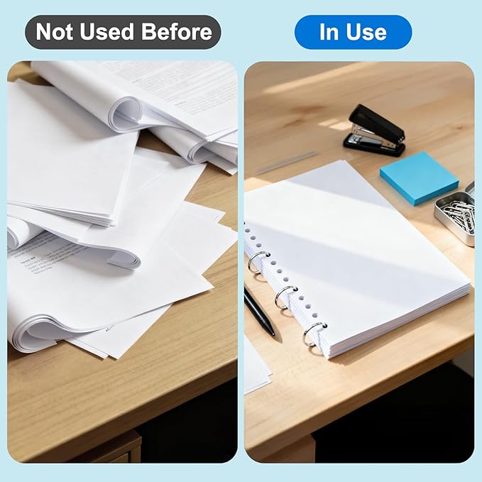 200Pcs 1 Inch Loose Leaf Binder Book Rings, with Metal Nickel Plated for Key,and Index Cards, for School, Home, or Office, Silver