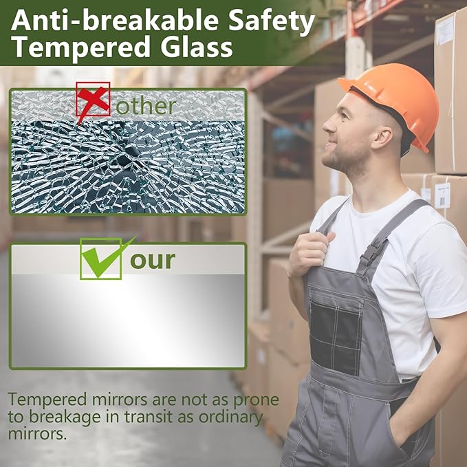 MELOMOIR 56"x18" Full Length Mirror, Floor Mirror with Stand Hanging or Leaning, Aluminum Alloy Frame Full Body Mirror for Bedroom Living Room Cloakroom Hallway, Wall Mirror Full Length, Black