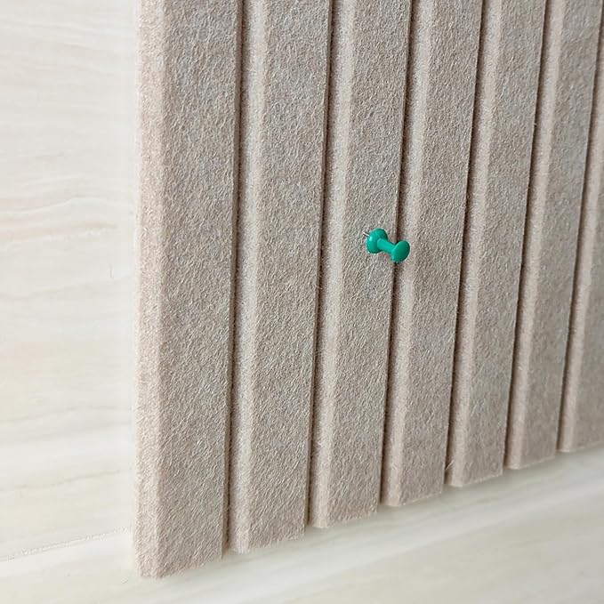 KEYIDE 8Pack Large Cork Boards for Walls, 12"x12" Felt Pin Board for Wall, Bulletin Board Tiles for Office Wall Decor (Beige)