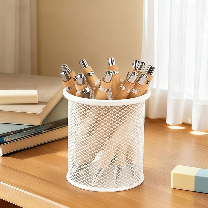 Bible Verse Pens 25 Pcs with 12 Christian Pens & 12 Refills & 1 White Pen Holder Bamboo Retractable Ballpoint Pens Inspirational Quote Pen Religious Gifts for Men Women