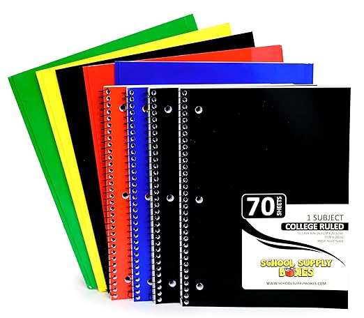 High School Writing Bundle | Case (2 Boxes) - 51 Pieces per Box | School Supply Boxes - Back to School Essentials | Includes Composition Books, Loose Leaf Paper, Index Cards, 12 ct. Pens & More