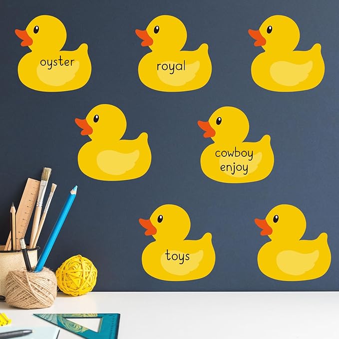 12 Pcs Rubber Duck Sticky Notes Yellow Duck Shape Notepad Removable Memo Pad for Back to School Decorations Home Classroom Office Party Decor