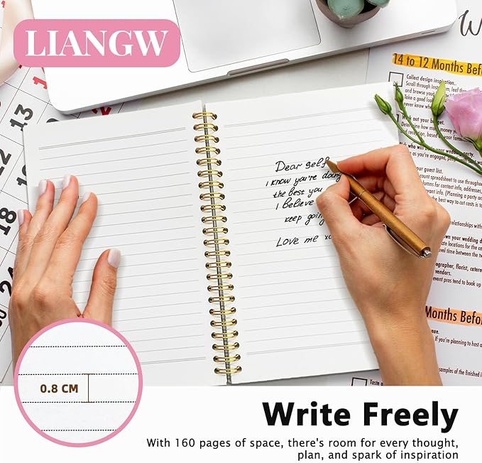 LIANHW Coquette Cute Pink Bow Cats Notebook for Women Girls, Cute Preppy Aesthetic School Supplies, Cat Lover Gifts, Coquette Pink Bow Hardcover Lined Notebook 5.5 x 8.3