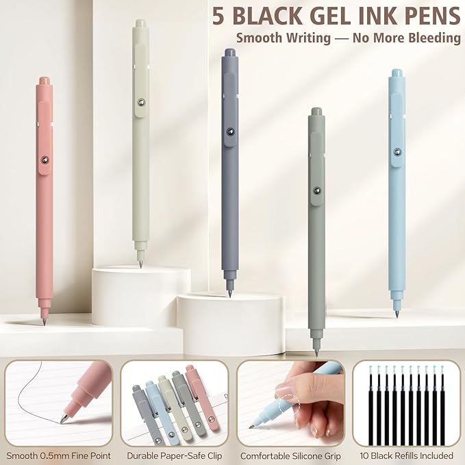 58PCS Aesthetic School Supplies, Cute College Ruled A4 Spiral Notebook Stationary Set Back to School Supplies Bible Study Kit Office College Essentials with Pastel Highlighters for Women Student Girls