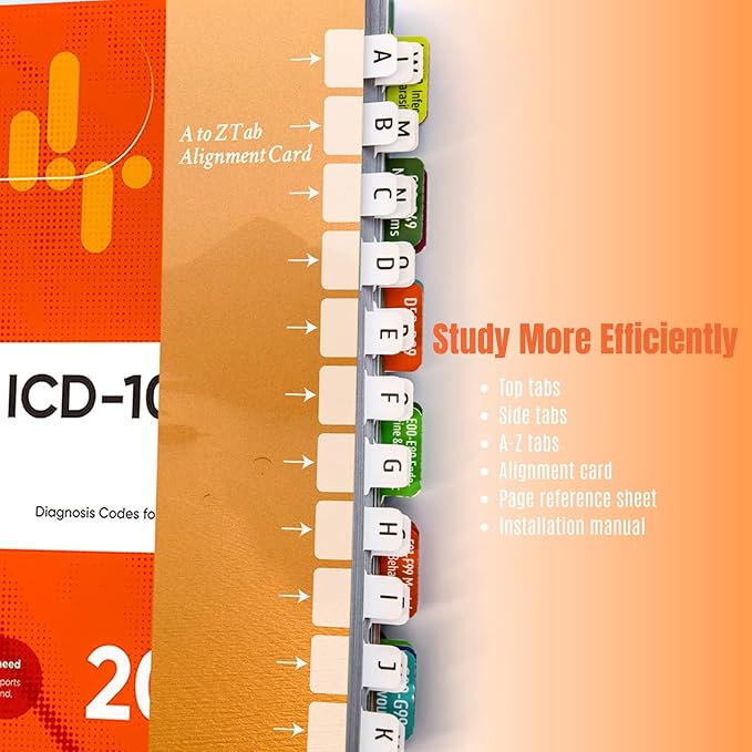 Index Tabs for ICD-10-CM 2025 Expert (AAPC Version) - Navigate with Precision in Your Code Book