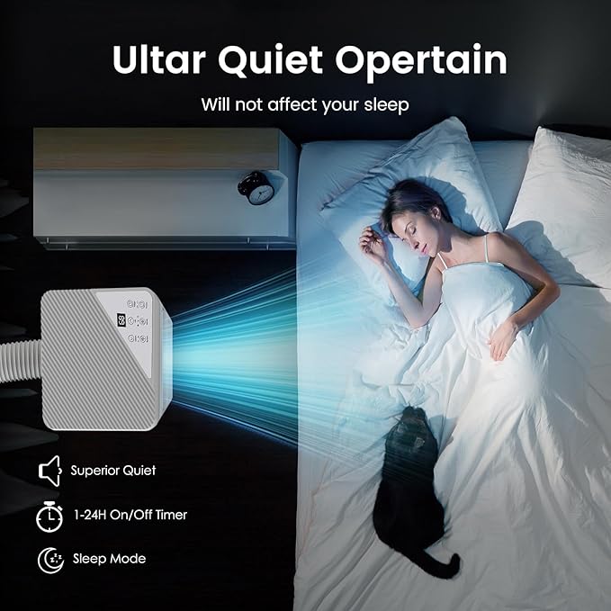 Portable Air Conditioners 10000 BTU with Remote Control, Cools Room up to 400 sq.ft, 3-IN-1 Quiet Portable Ac Unit with Dehumidifier Fan Function, Sleep Mode, 24H Timer, Portable AC Units for Rooms