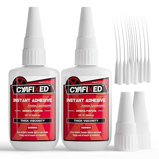 Super Glue Thick 113.6 Gram. Clear Heavy Duty All Purpose Ca Superglue Repair Wood Furniture Plastic Crafts Shoe Sole, Instant Cyanoacrylate Adhesive for Ceramic Leather Metal Glass Pottery Rubber