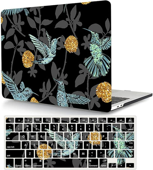 Case Compatible with MacBook Pro 15 Inch 2015 2014 2013 2012 Model A1398, Plastic Hard Shell Protective Case Cover & Keyboard Protector for Mac Pro Retina 15 Old Version - Bird