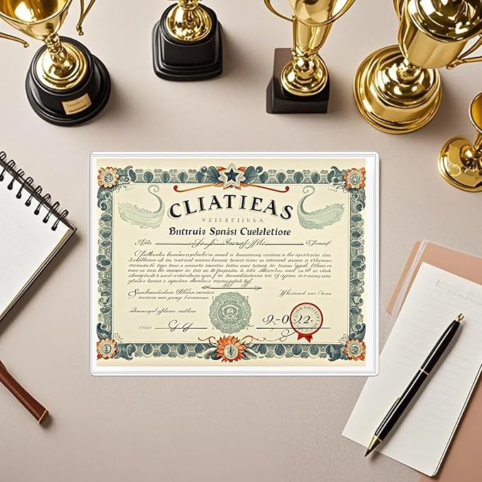 6-Pack 8.5" x 11" Rigid Print Protectors, Transparent Hard Plastic Page Sheet Protectors, Clear Plastic Sleeves for Paper Photo Poster, Protective Covers for Document Certificates