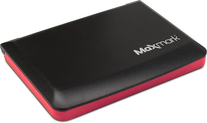 MaxMark Large Red Stamp Pad - 2-3/4" by 4-1/4" - Premium Quality Felt Pad