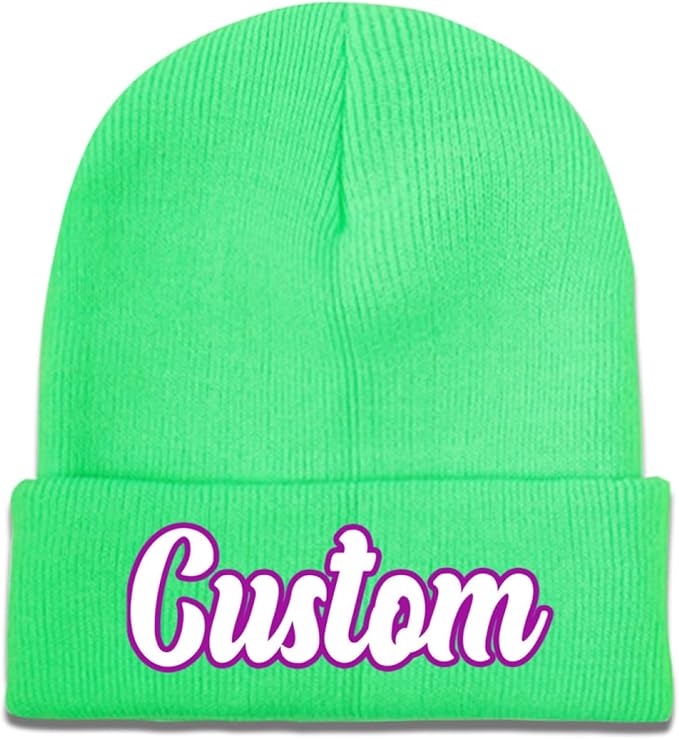 Custom Beanie with Photo Text Logo Design Your Own Personalized Knitted Hats Customized Beanie Custom Hats for Men Women