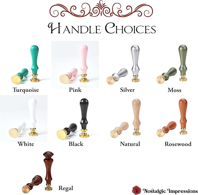 Custom Wax Seal Stamp Kit with Your Monogram & Name-Multiple Font Options-USA Handcrafted