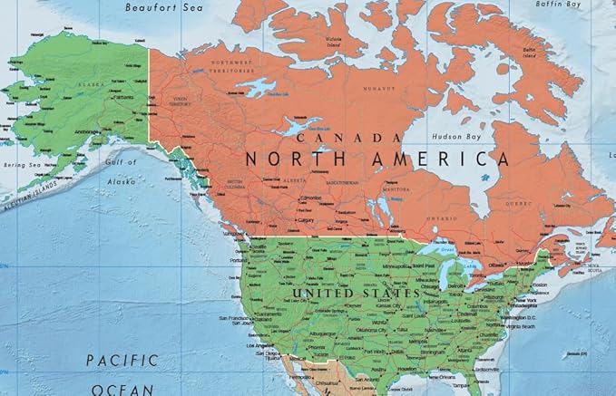 24x36 World Classic Premier Wall Map Poster (Laminated)