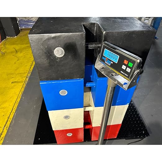 SellEton SL-700-2x2 Floor Scales, Accurate Pallet Scales with Smart Digital Indicator for Warehouse Shipping and Heavy Duty Industrial Weighing (24"x24", 2500 lb x 0.5 lb)