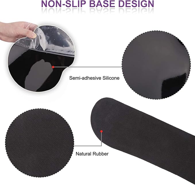 ArtSo Mouse Pad Keyboard Wrist Rest Support Ergonomic, Upgraded Cushion Mousepad Gel Memory Foam Non-Slip Rubber Base Pain Relief & Easy Typing for Home,Office, Purple Blue Marble