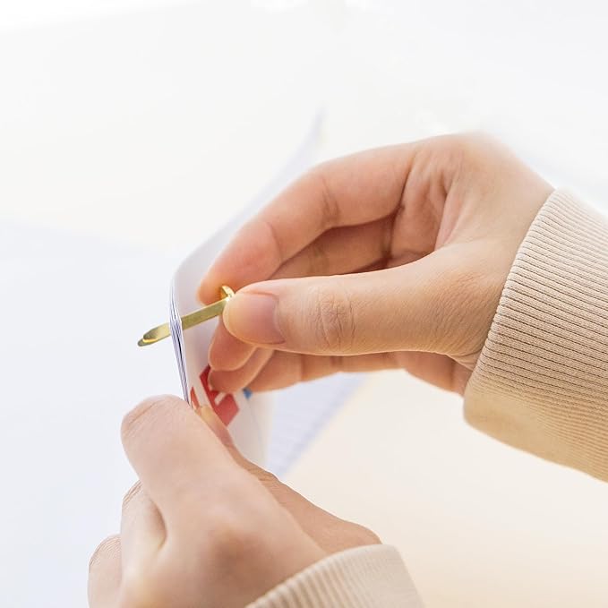 BAZIC Products Brass Plated Fasteners 1 Inch, Round Head Paper Fastener Brads for Office School Organization Scrapbooking Art and Crafts (100/Pack), 144-Pack