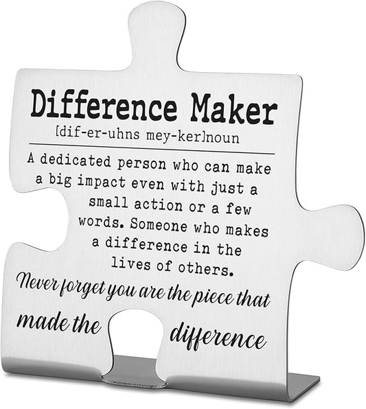 Thank You Appreciation Gifts for Coworkers, Boss, Women, Men, Nurse, Mentor Teacher. Going Away Gift Retirement Gift for Employee, Inspirational Motivational Quote Decorative Signs Plaques WDD2