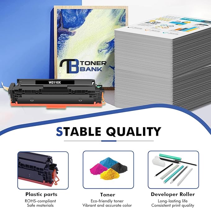 206X Toner Cartridges 4 Pack High Yield MFP M283cdw M283fdw Compatible for HP 206X 206A M255dw Color Laserjet Pro MFP M283fdw M283cdw M255dw M283 M255 Printer Ink (Black Cyan Yellow Magenta)