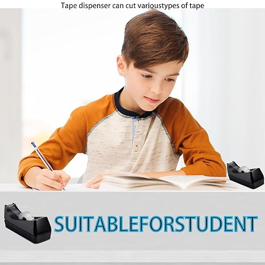 12 Rolls Transparent Tape Refills Rolls 3/4-Inch x 1000 inch, 1 inch Core, Clear Gift Wrapping Tape Refill Roll for Office, Home, School