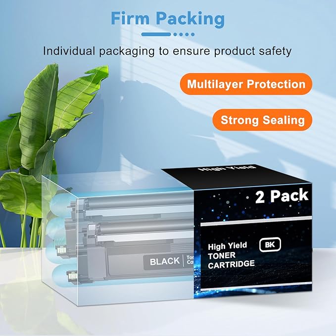 138X W1380X Toner Cartridge 2 Black with Chip Compatible for HP 138X Work with Laser Jet Pro 3001dw 3001fdw 3001, MFP 3101fdw 3101 High Yeild Printer Toner Cartridge 4,000 Pages