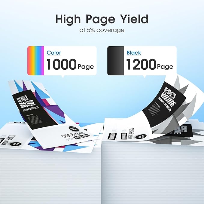 910XL Ink Cartridges Combo Pack Replacement for HP 910XL Ink Work with HP OfficeJet Pro 8025e 8022e 8015e 8028e 8035e 8020 8022 8025 8035 Printer (Black, Cyan, Magenta, Yellow)