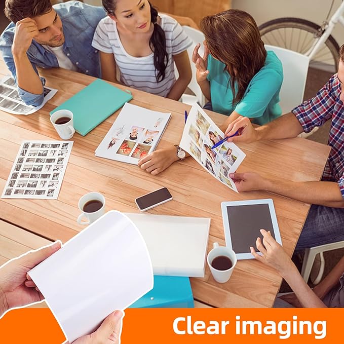 Photo Paper Single-Sided High Gloss,8x11.5 Inch, Pack of 20 Sheets, 200 g/㎡, White，Fits for Thermal Sublimation, Inkjet, laser and photo Printers, No Color Difference