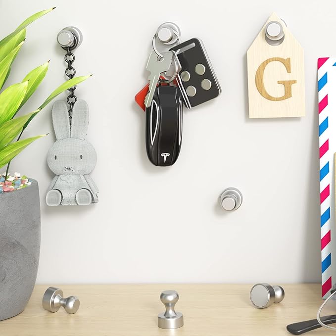 Grtard 48 Pack Magnetic Push Pins, Fridge Magnets for Whiteboard, Whiteboard Magnets Refrigerator Magnets, Small and Strong Push Pin Magnet for Office, School, Locker, and Map Magnet