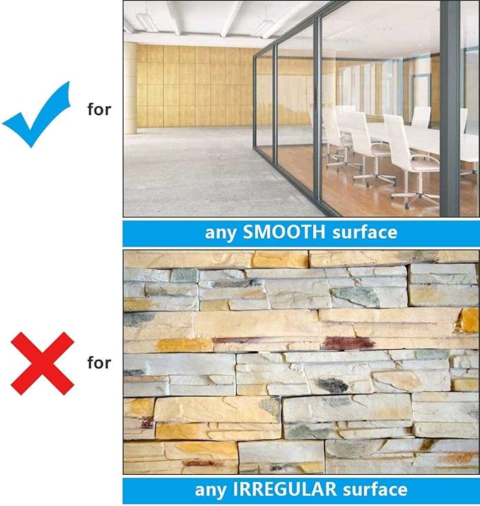 AFMAT WS23 Dry Erase Board Sticker, 48 x 36 inches White Board Wallpaper, Dry Erase Sticker for Wall, 4' x 3' Peel and Stick Whiteboard Contact Paper, Adhesive Whiteboard Roll, No Ghost, 3 Markers