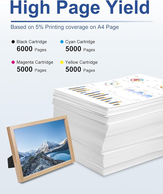 4-Pack LC406XL Ink Cartridges Compatible for Brother MFC-J4335DW MFC-J5855DW MFC-J6555DW MFC-J4535DW MFC-J6955DW MFC-J4345DW MFC-J5955DW Printer, Black Cyan Magenta Yellow