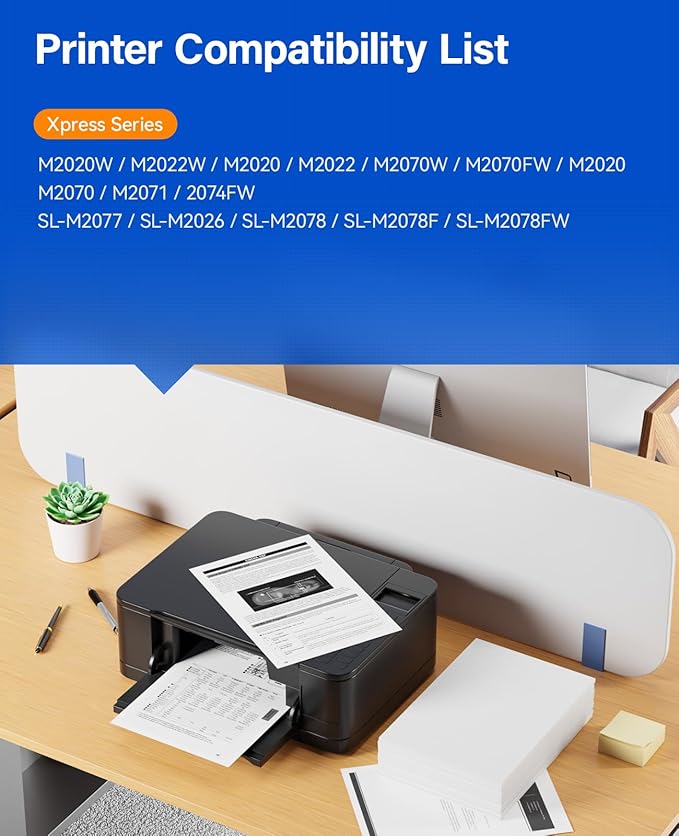 MLT-D111S Toner Cartridge Black 2-Pack High-Yield Replacement for Samsung MLT-D111S MLT-D111L D111S Compatible with Xpress M2020 M2022W M2070FW M2071 2074FW SL-M2077 2074FW SL-M2026 SL-M2078FW Printer