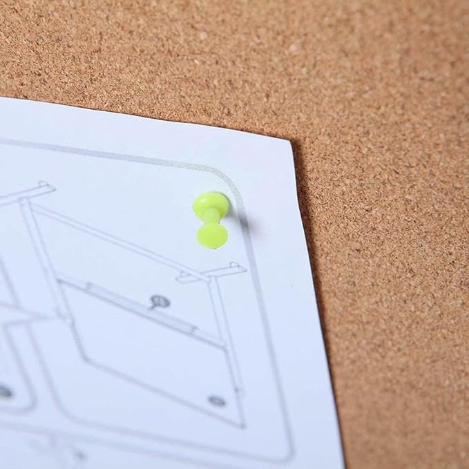 VIZ-PRO Large Cork Bulletin Board, 72 X 48 Inches, Wall-Mounted Corkboard with Silver Aluminium Frame for School, Office, and Home 6' X 4'