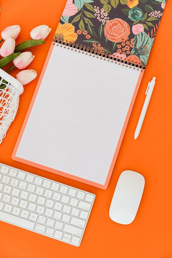 Steel Mill & Co Large Top Spiral Notebook College Ruled, 11" x 8.5" with Durable Hardcover and 160 Lined Pages (The Secret Garden)