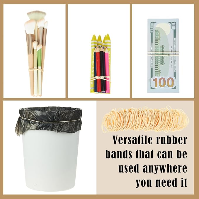 Marspark Rubber Bands Bulk Elastic Rubber Bands 5 lb File Folder Strong Elastic for Office Home Supply Crafts(Size 19)