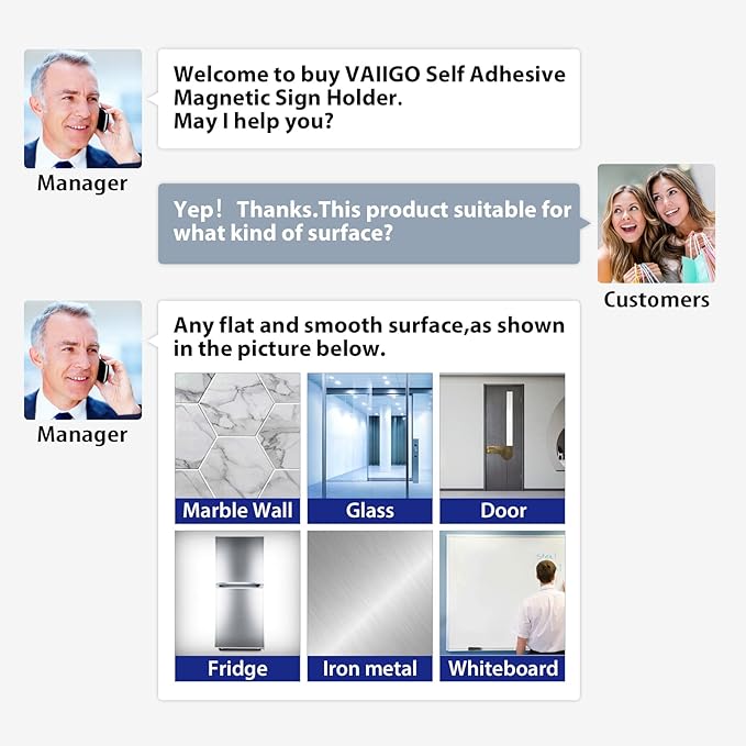 11"x 17" Self Adhesive Magnetic Sign Holder, Double Sided Window Magnetic Display Frame with Clear PVC and Strong Magnetic for Office/Home/Store/Door/Glass/Wall Display Frame(Black,10Pack)