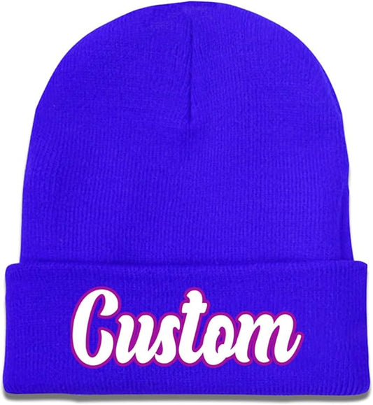 Custom Beanie with Photo Text Logo Design Your Own Personalized Knitted Hats Customized Beanie Custom Hats for Men Women