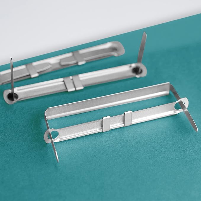 Prong Paper Fasteners, 2" Capacity Fasteners, 2.75" Base, 50 Complete Base Set Paper Fastener Prong Fasteners