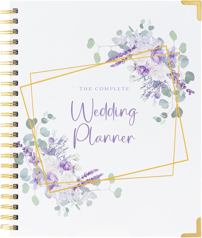 Your Perfect Day Wedding Planner Book and Organizer - Wedding Planner Book - Bridal Planning Binder with Countdown Calendar - Bride Gifts - (Lavender Haze)