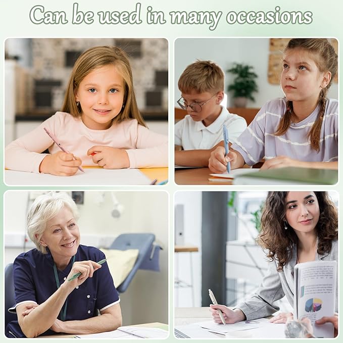 Gel Pen-5 Pieces/Carton, Pen 0.5 Mm Black Ink, Comes With 4 Interchangeable Original Black Refills, This Cute Pens Or Daily Use In School, Office Or Home ((Morandi Gel Pens)