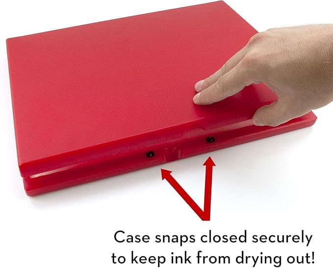 MaxMark Industrial Stamp Pad - Extra Large 9.25" x 12.25" Stamp Pad - Black Ink