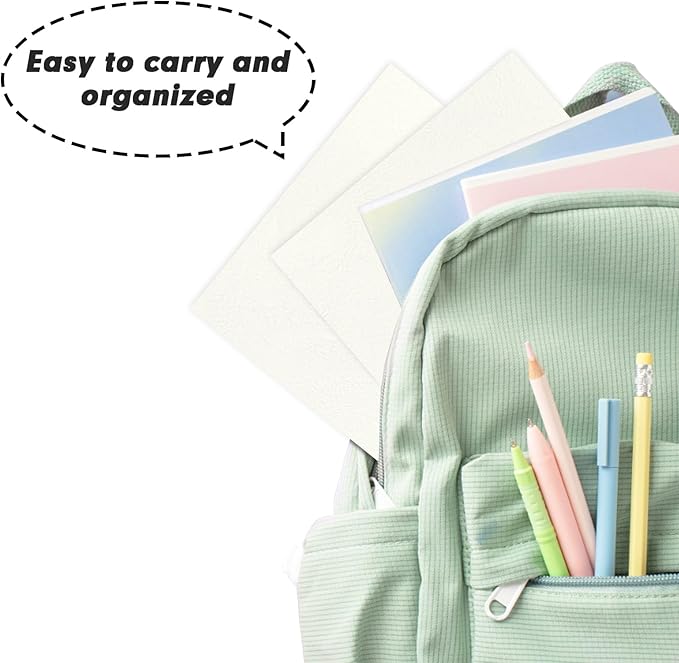 Two Pocket Folders, RAZCC 50 Pack 2 Pocket Folders Fit Letter Size Paper, Paper Folders with Pockets for School Office Business Home (White)