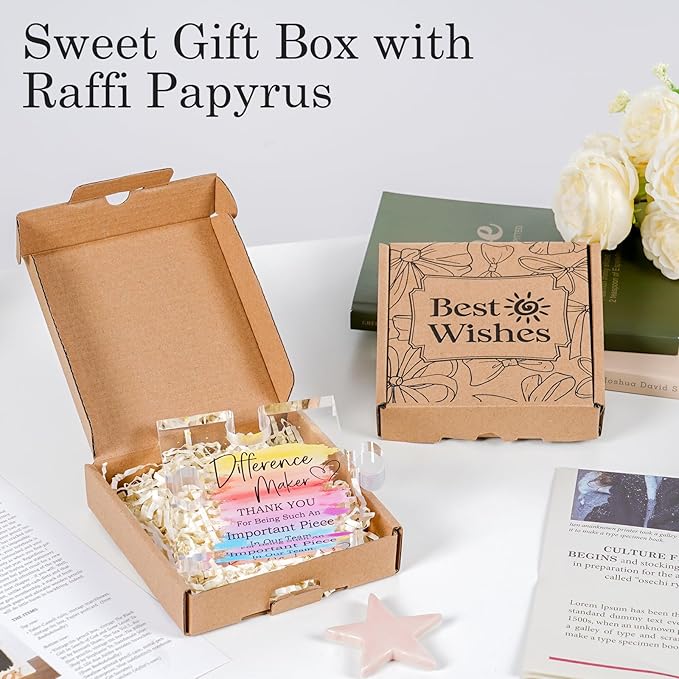 Difference Maker Gift Appreciation Gifts for Leader Boss Employee Coworker Teacher Staff Mentor Coach Manager Appreciation Thank You Gifts Coworker Gifts Office Gifts Retirement Gifts Acrylic Puzzle