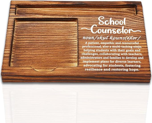 School Counselor Gifts, Thank You Appreciation Gifts for School Counselor, Going Away Gift Retirement Gift for School Counselor Coworker Boss,Counselor Office Self-Stick Note Pad Holders-DW12