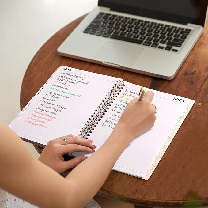 SUNEE Planner 2026 Weekly and Monthly, January 2026-December 2026, 6.4"x8.3", Tabs, Note Pages,Spiral Binding, Sage Green