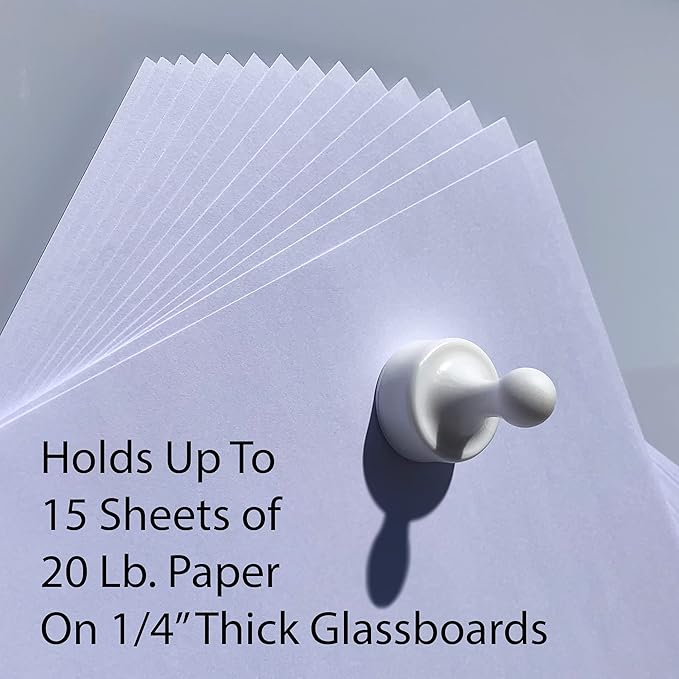 GLASSBOARD STUDIO Powerful Neodymium Magnets, Pawn-Shaped - Strong Fridge/Refrigerator and Whiteboard Magnet, Ideal for Office, Kitchen, Crafts - Rare Earth, Heavy Duty (8, Orange)