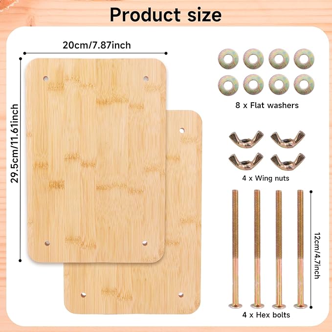 GeryVtee Wooden Book Press 11.6x7.87 inch Large Bookbinding Press Portable Binding Press for Binding Machine, Bookbinding Supplies for DIY Bookbinding Easy Assemble