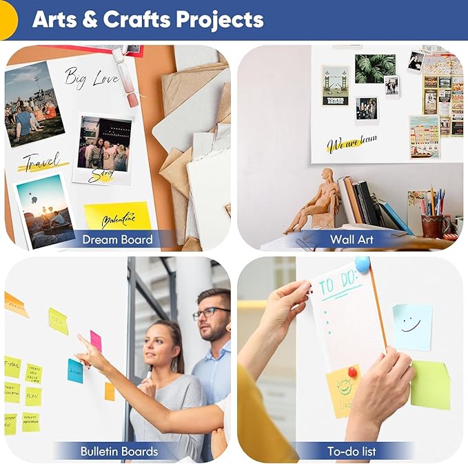 Vanhench White Wrapping Paper Roll 39"×1200" (100FT), Bulletin Board Paper, Arts & Crafts, Bouquet Flower Paper, Painting Drawing Paint Easel Poster Chart Paper, Classroom Art Supplies 70GSM 50LB