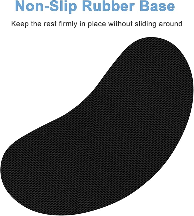 Dapesuom Mouse Wrist Rest, Ergonomic Memory Foam Mouse Wrist for Computer Desk Mats Support, Hand Rest Pad Cushion for Gaming, Office, Laptop, Men, Women, Pain Relief & Easy Typing, Navajo White