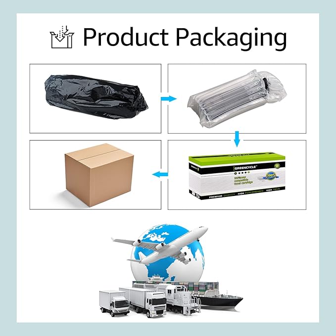 greencycle Q2612X (3000pages) 12A q2612A High Yield Toner Replacement Compatible for HP 12X Black Toner Cartridge Laserjet 1018 1020 1022 3015 3050 3055 M1319F Printer Ink Cartridge (4PCS)