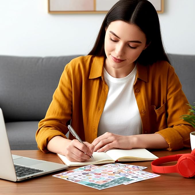 16 Sheet 1500+ Planner Stickers, Colorful Calendar Stickers to Remind to Do Daily Tasks, Journaling, Decorate Your Planner Accessories