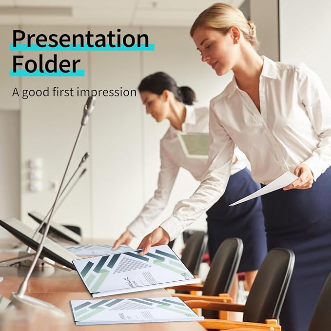 5PCS Clear Report Covers with Swing Clip, Professional Clear Front Presentation Folders Resume Folder, 30 Sheets Capacity A4 Size File Document Organizer, No Punch Needed (Black)